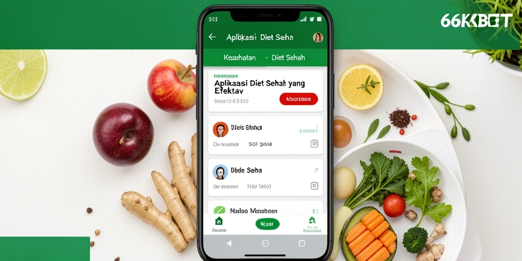 Antarmuka aplikasi 66KBET yang user-friendly untuk Diet Sehat.