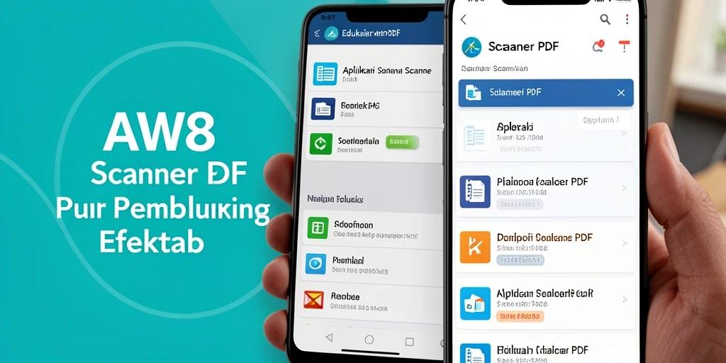 Antarmuka aplikasi Scanner PDF AW8 yang intuitif dan modern.