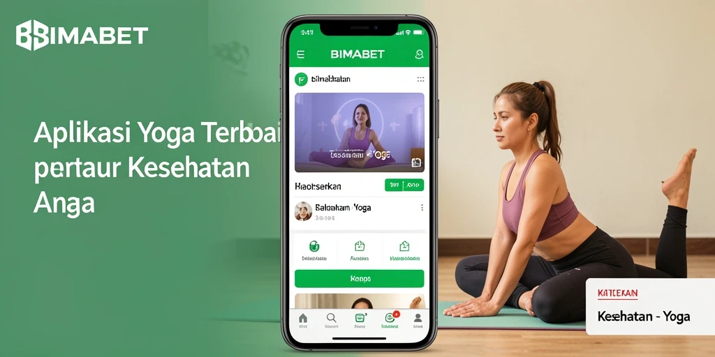 Screenshot utama BIMABET menampilkan antarmuka aplikasi Yoga yang ramah pengguna.