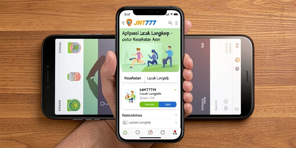 Tampilan antarmuka JNT777 yang sederhana dan informatif.