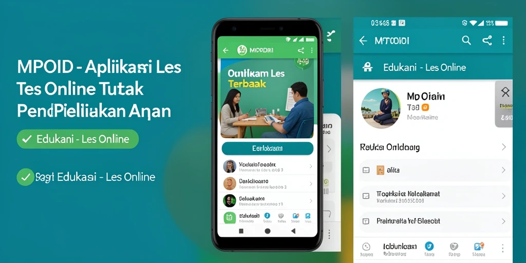 Tampilan antarmuka MPOID yang menarik untuk Les Online.