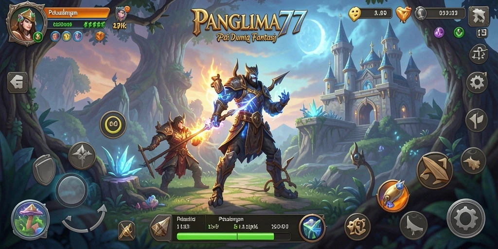Antarmuka menawan dari game Petualangan yang seru.