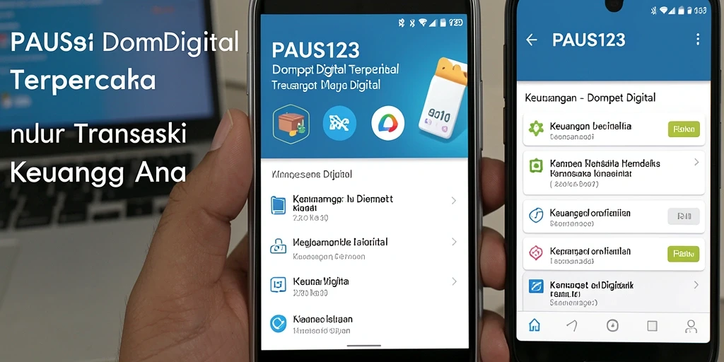 Tampilan antarmuka aplikasi PAUS123 yang modern dan fungsional.