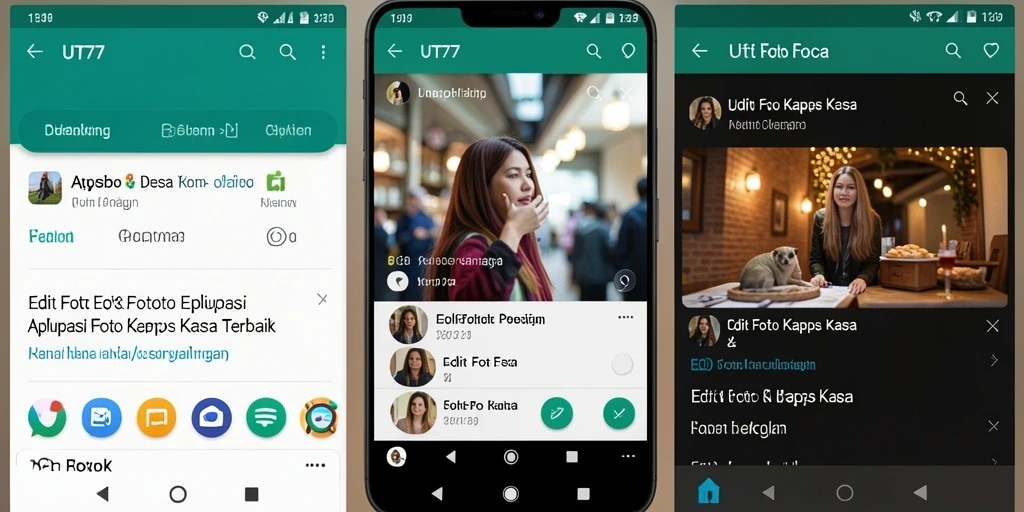 Antarmuka aplikasi UT77 untuk Edit Foto Kertas Kaca yang menarik.